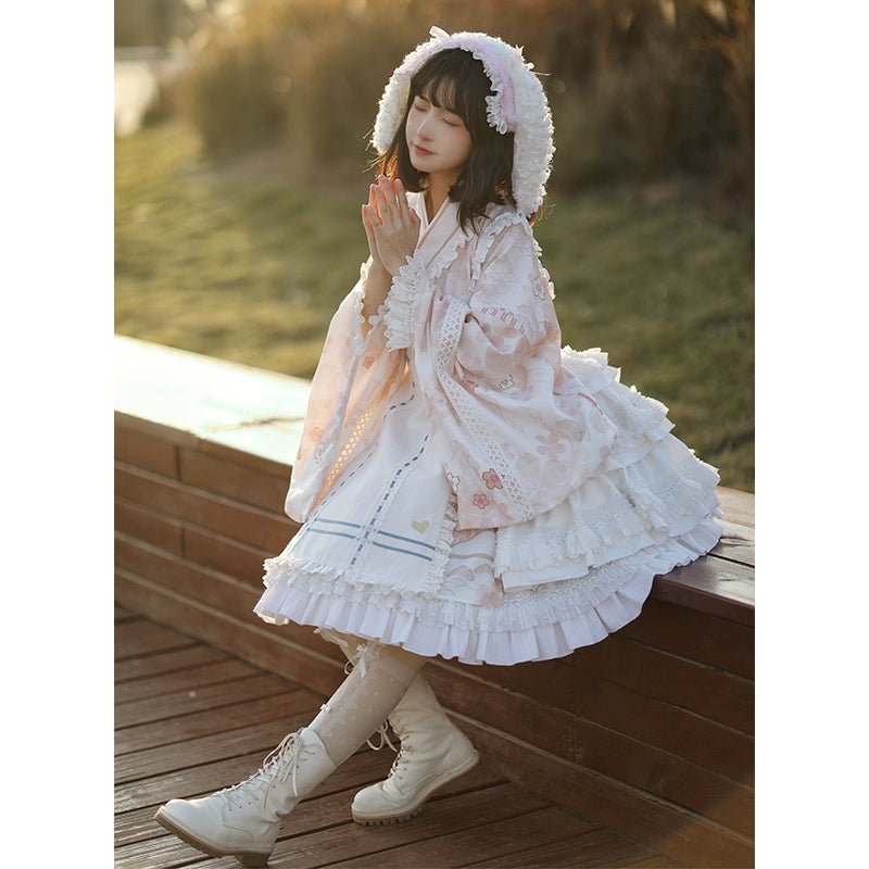 Big Bow Sakura Kimono-Style Lolita Dress