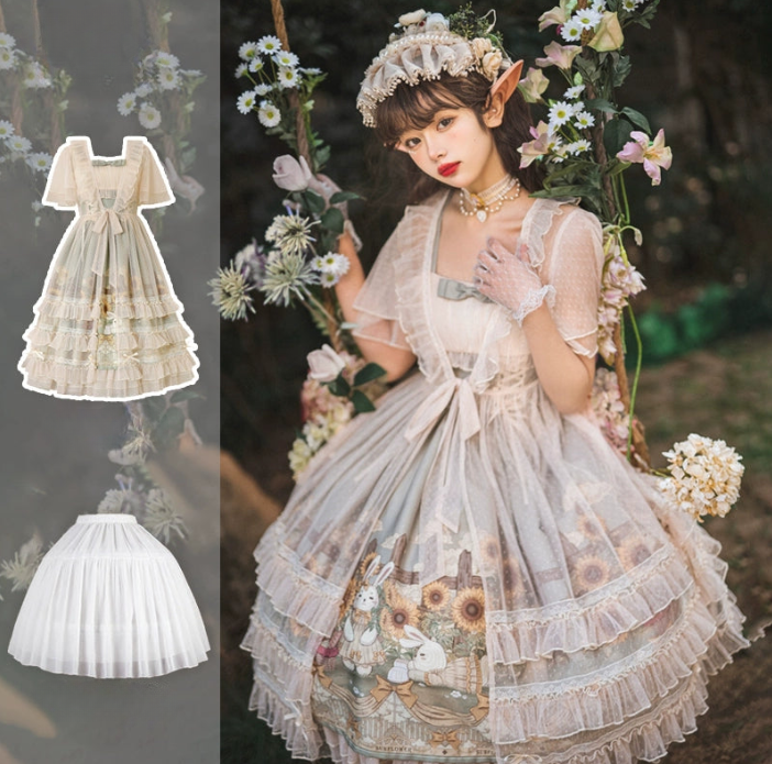 Sunflower Fairytale Bloom Lolita Dress