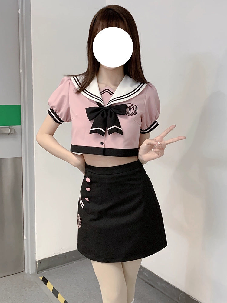 Pink Sailor Schoolgirl Set