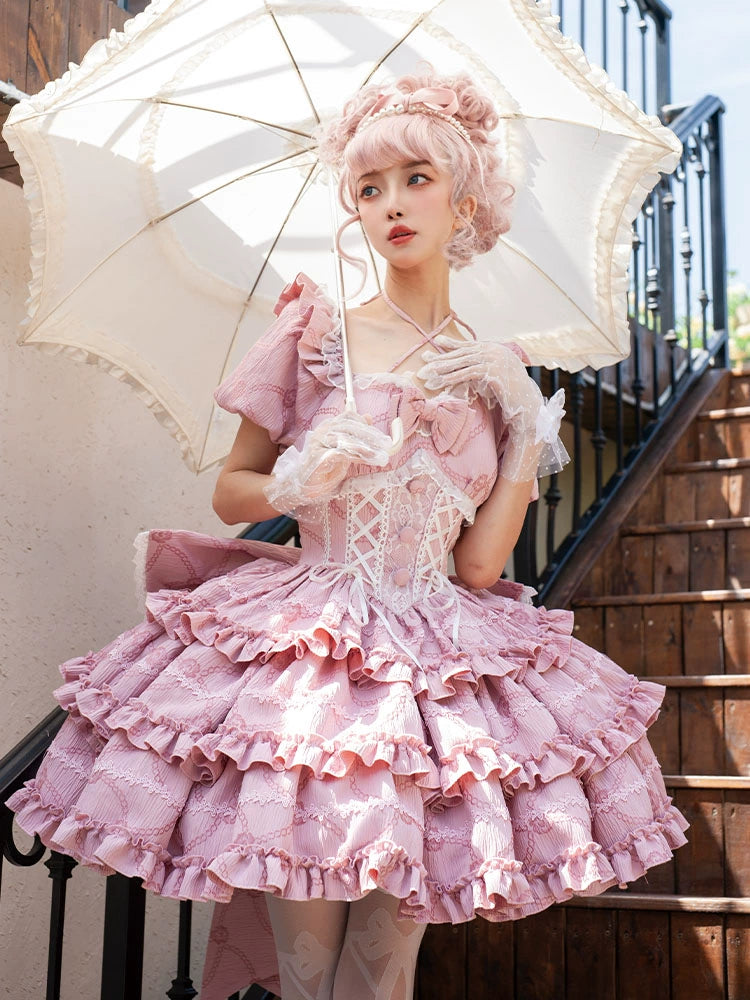 Celestial Charm Princess Ruffle Dress