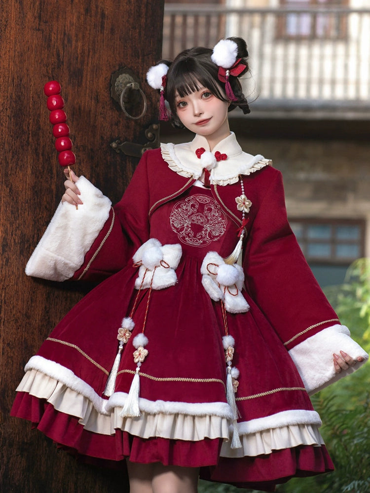 Crimson Chinese Lolita Dress