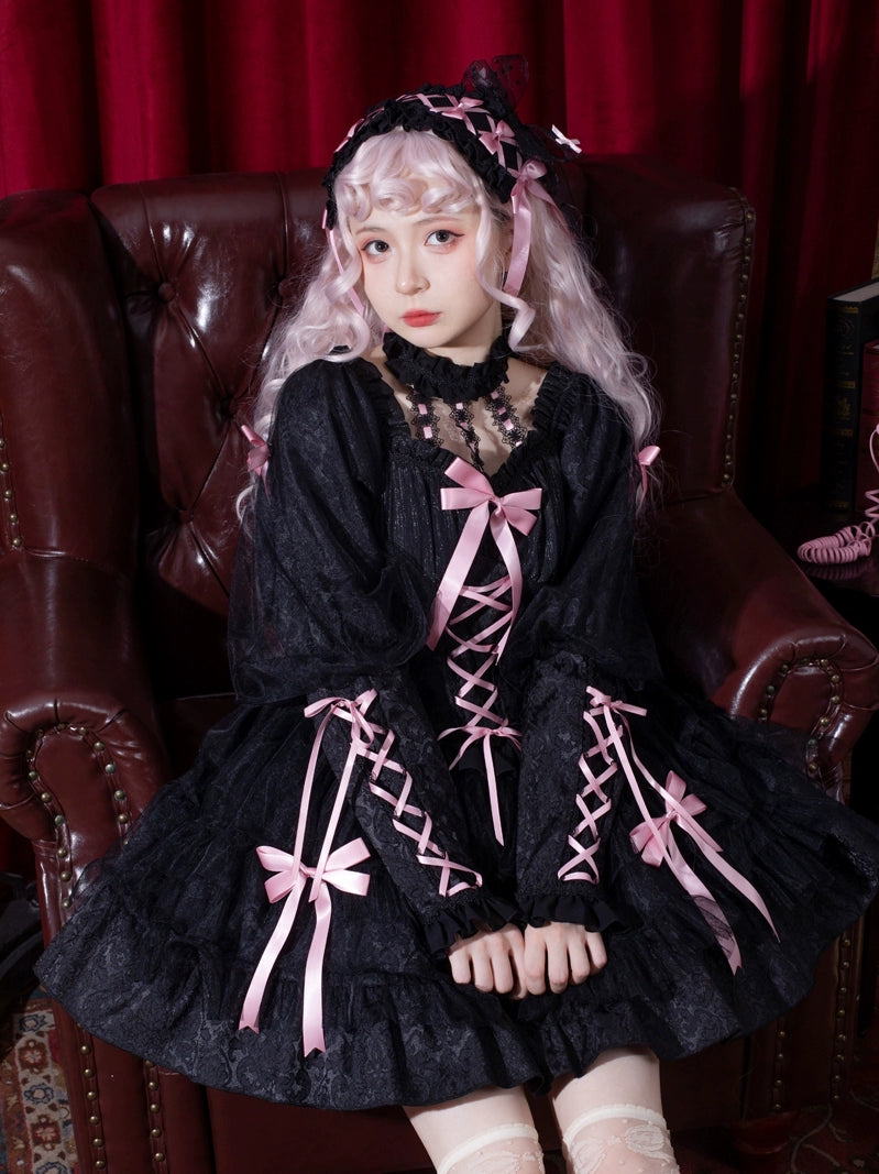 Pink Noir Dream Lolita Dress