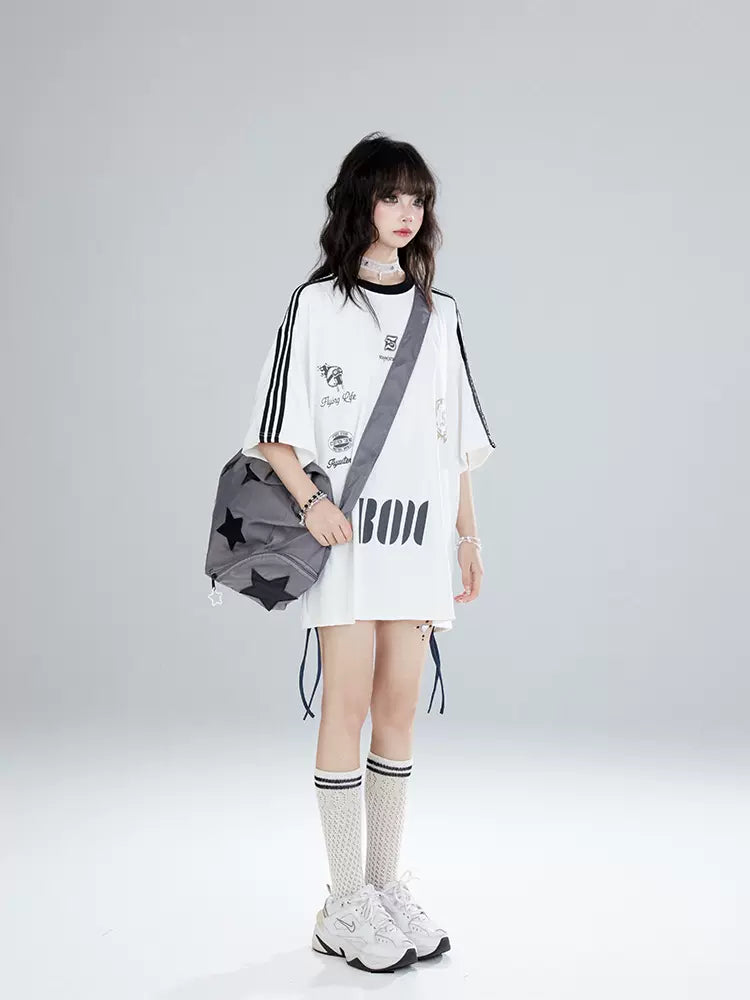 Sporty Urban Athletic Oversized T-shirt