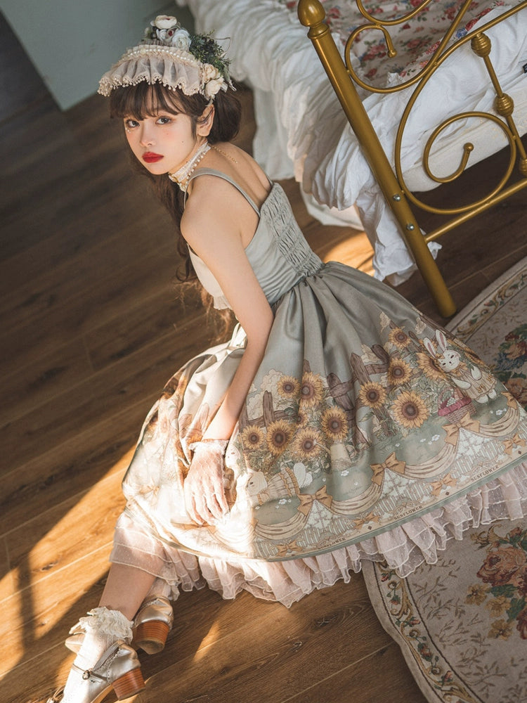 Sunflower Fairytale Bloom Lolita Dress