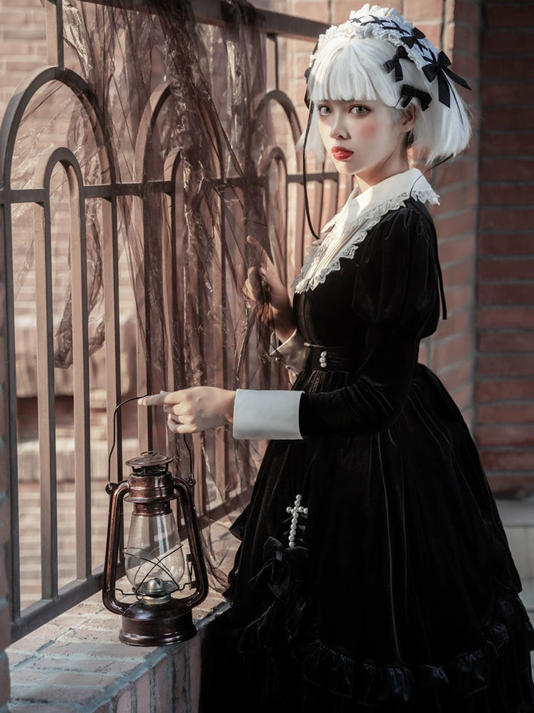 Gothic Velvet Cross Dress