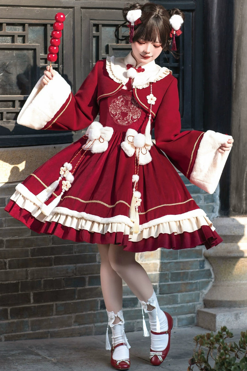 Crimson Chinese Lolita Dress