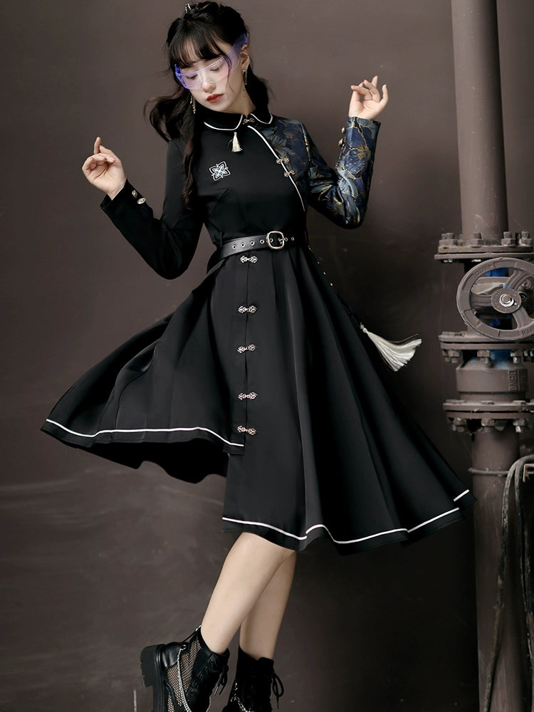 Gothic Qipao Mystic Shadow Dress