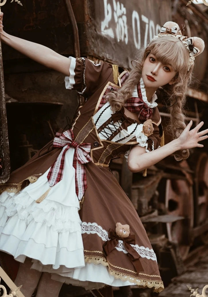 Chocolate Teddy Lolita Dress