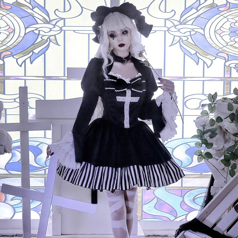 Gothic Cross Dark Reverence Dress