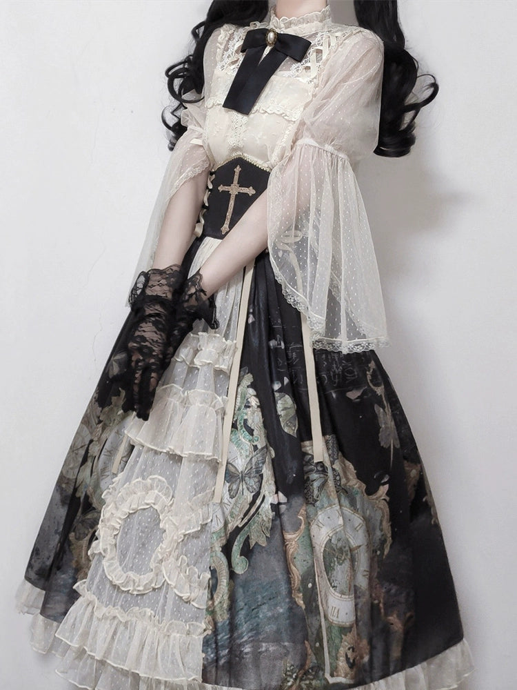 Victorian Midnight Clockwork Dress