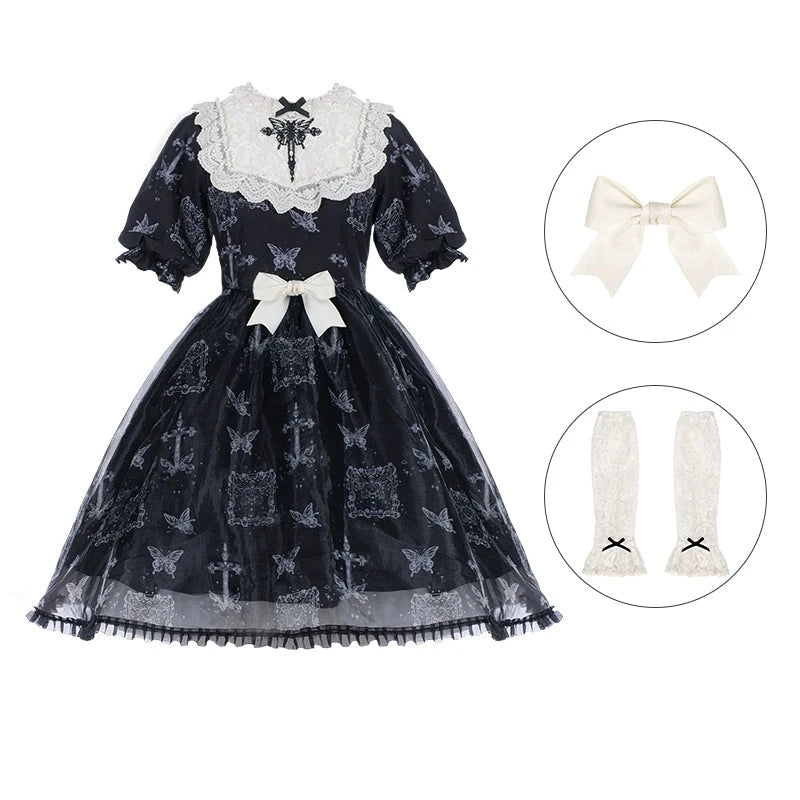 Gothic Butterfly Elegance Dress