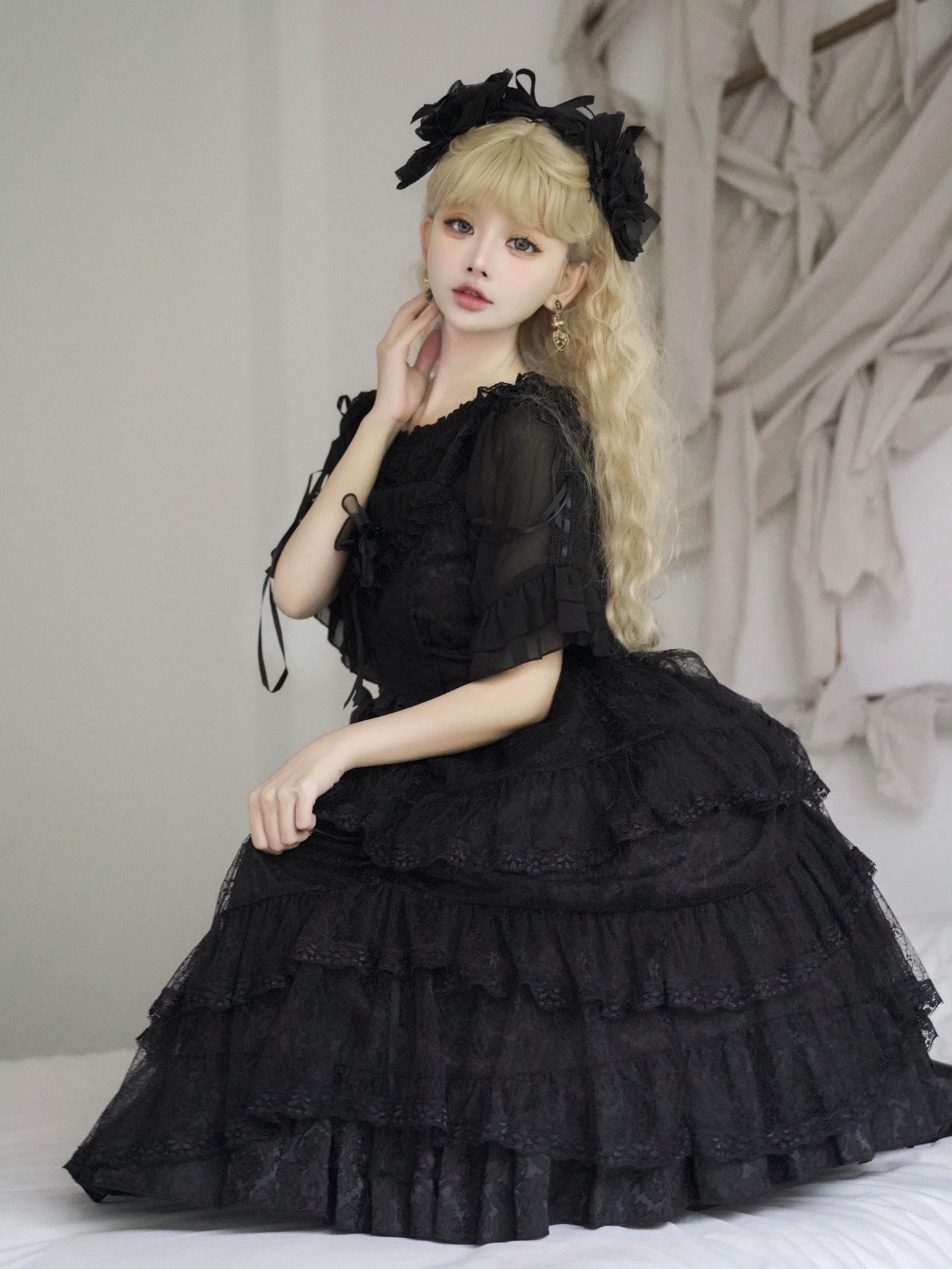 Nocturnal Lace Lolita Dress