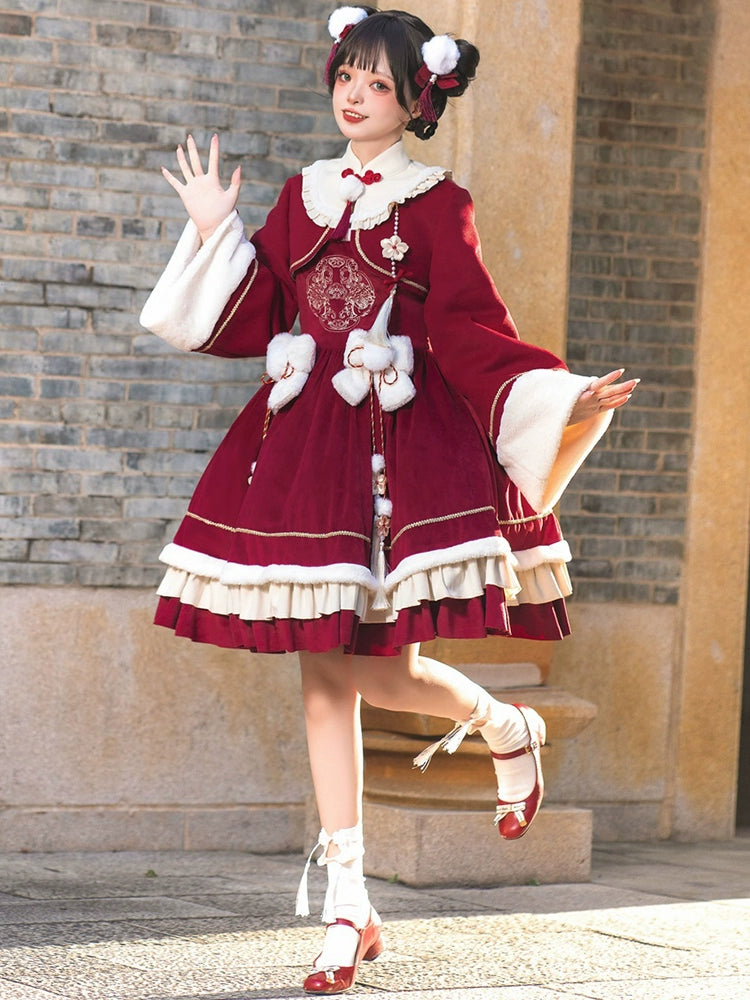 Crimson Chinese Lolita Dress