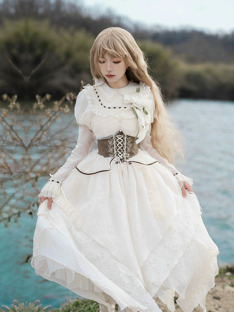 Fairy Tale Ruffle WhiteDress