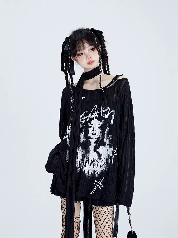 Dark Queen Graphic Top