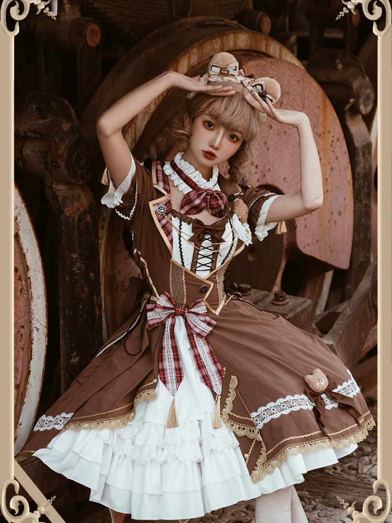 Chocolate Teddy Lolita Dress