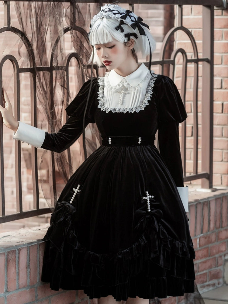 Gothic Velvet Cross Dress