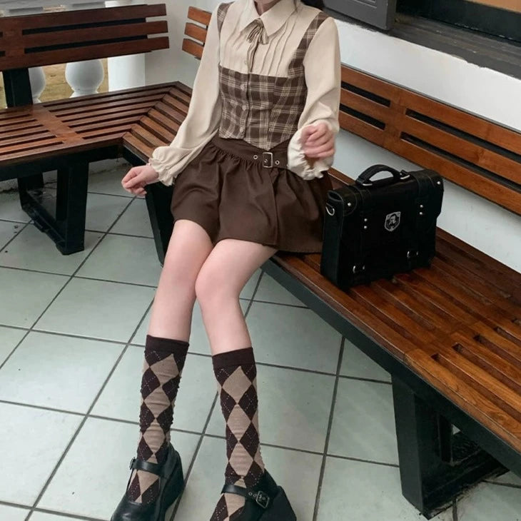 Vintage Scholar Plaid Ensemble