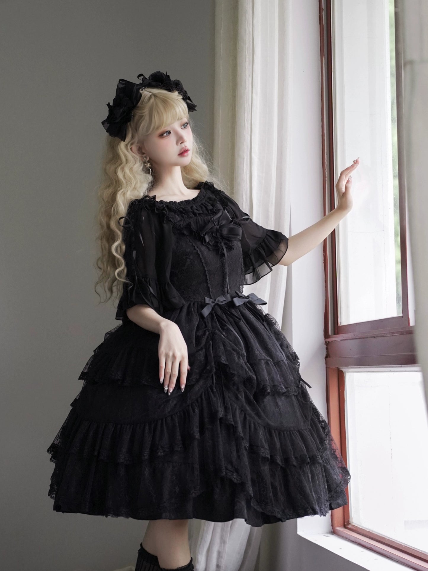 Nocturnal Lace Lolita Dress