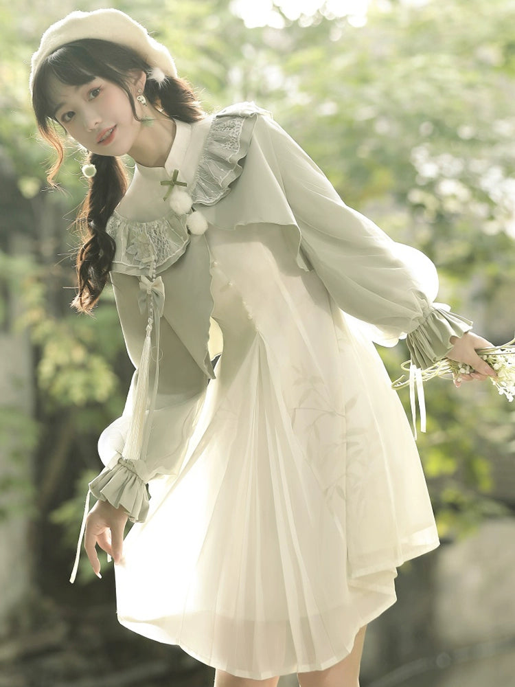 Ethereal Sage Fairy Lolita Dress