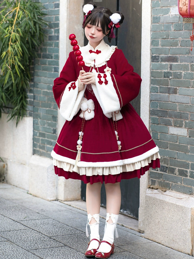 Crimson Chinese Lolita Dress