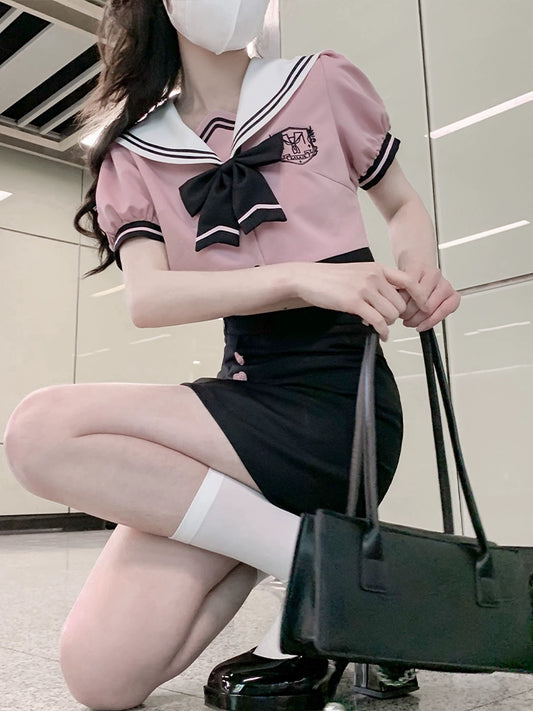 Pink Sailor Schoolgirl Set