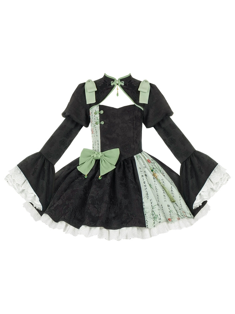 Gothic Scroll Chinese Lolita Dress