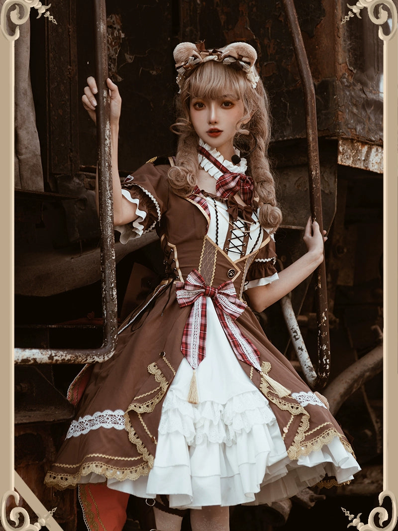 Chocolate Teddy Lolita Dress