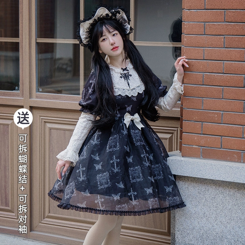 Gothic Butterfly Elegance Dress