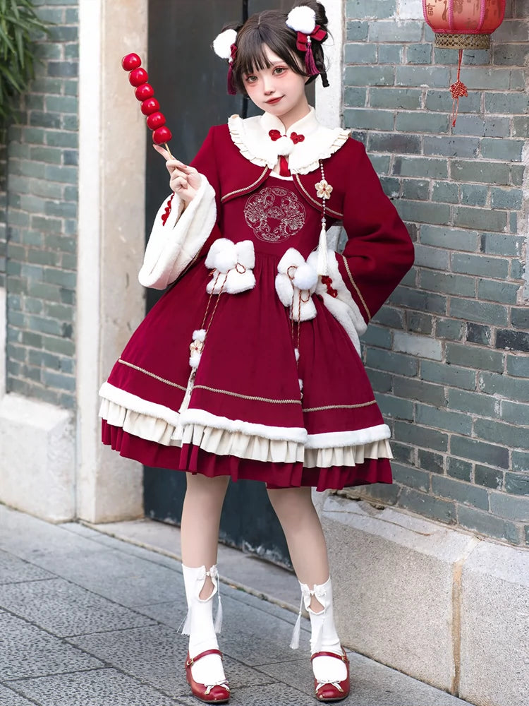 Crimson Chinese Lolita Dress