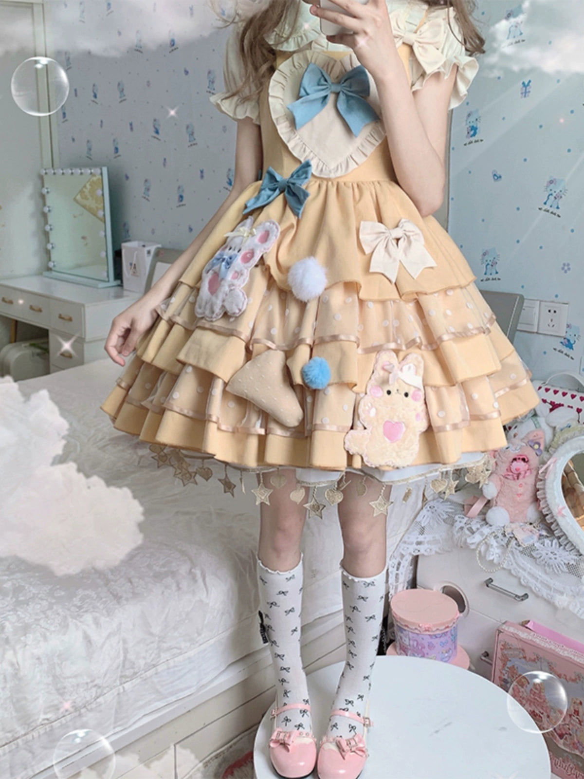 Sunny Bunny Delight Ruffle Dress