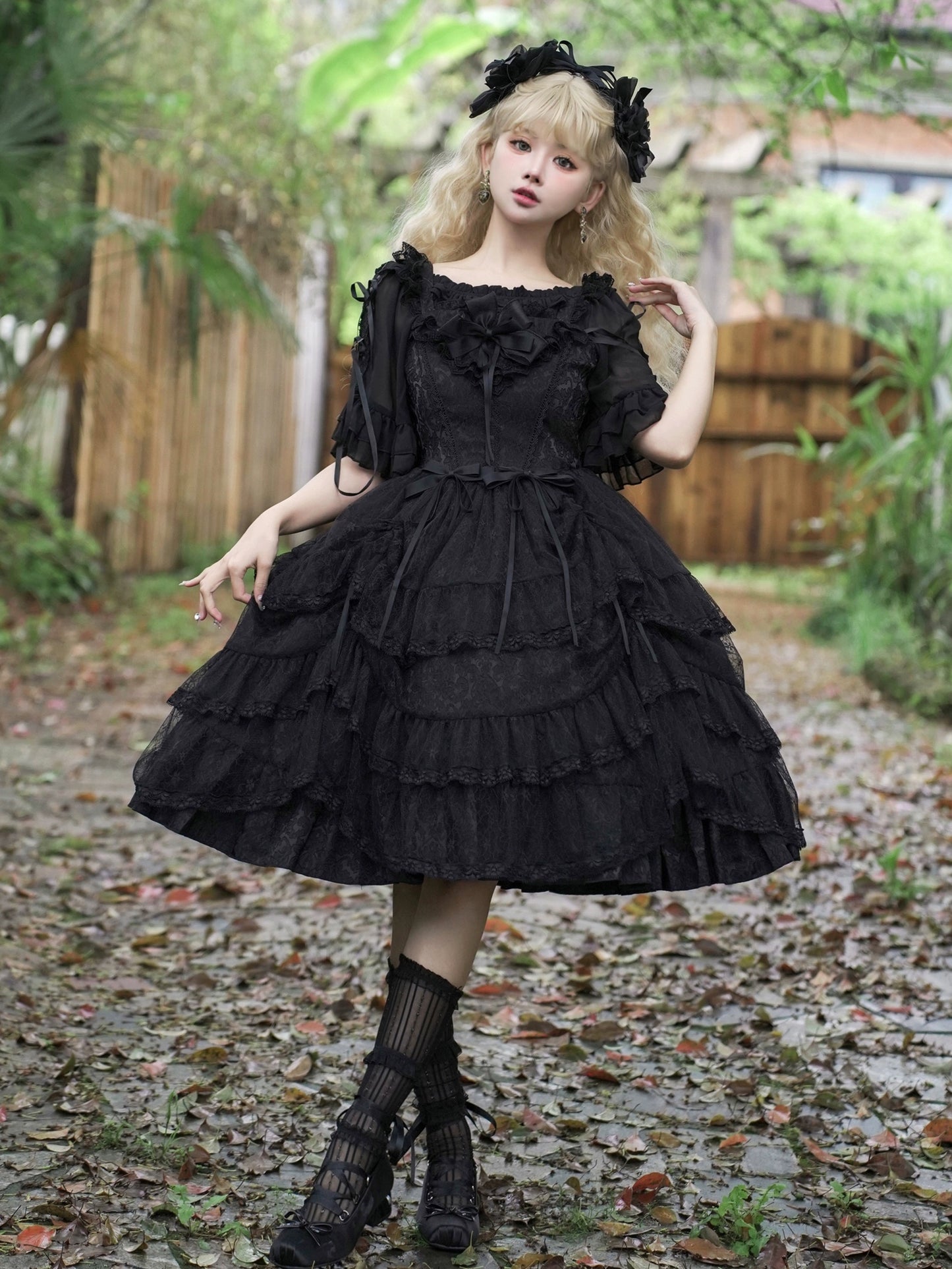 Nocturnal Lace Lolita Dress