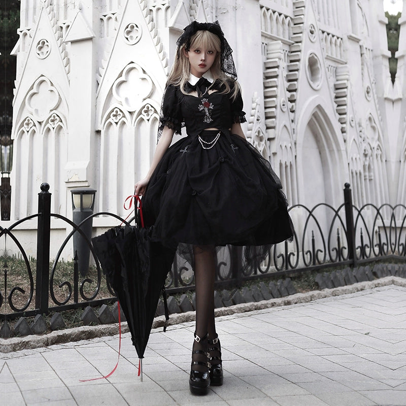 Sweet Cool Black Gothic Lolita Dress