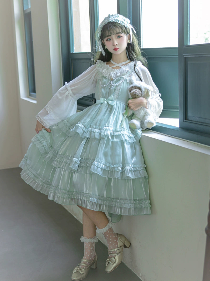 Pastel Mint Princess Dress