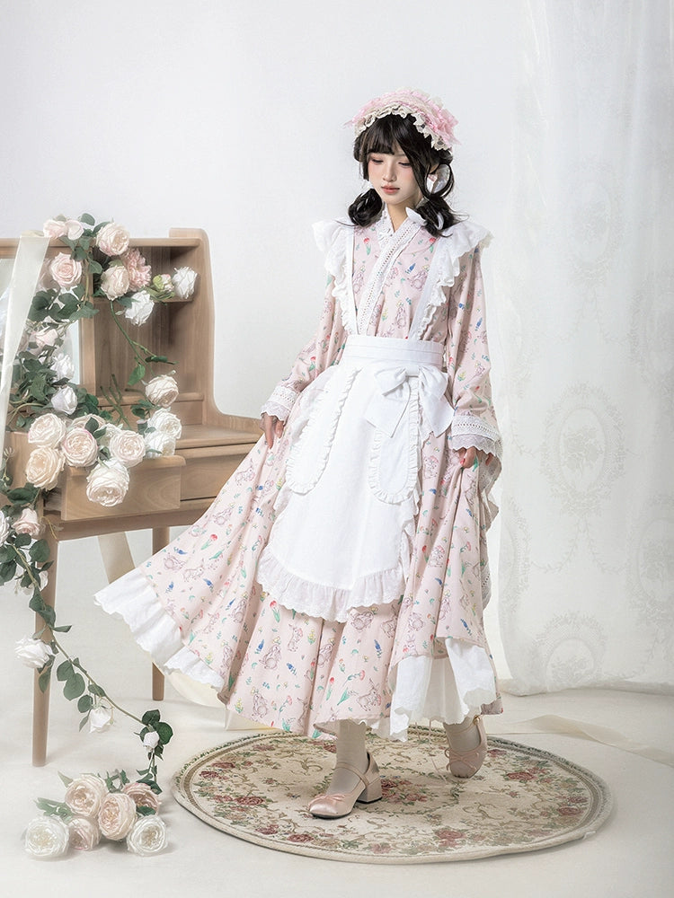 Japanese-Style Pink Maid Dress