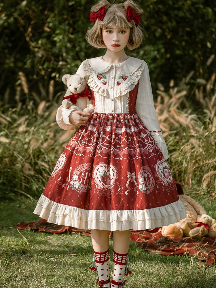 Strawberry Red Riding Hood Dress