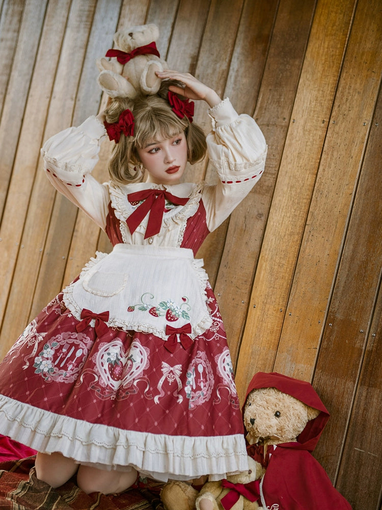 Strawberry Red Riding Hood Dress