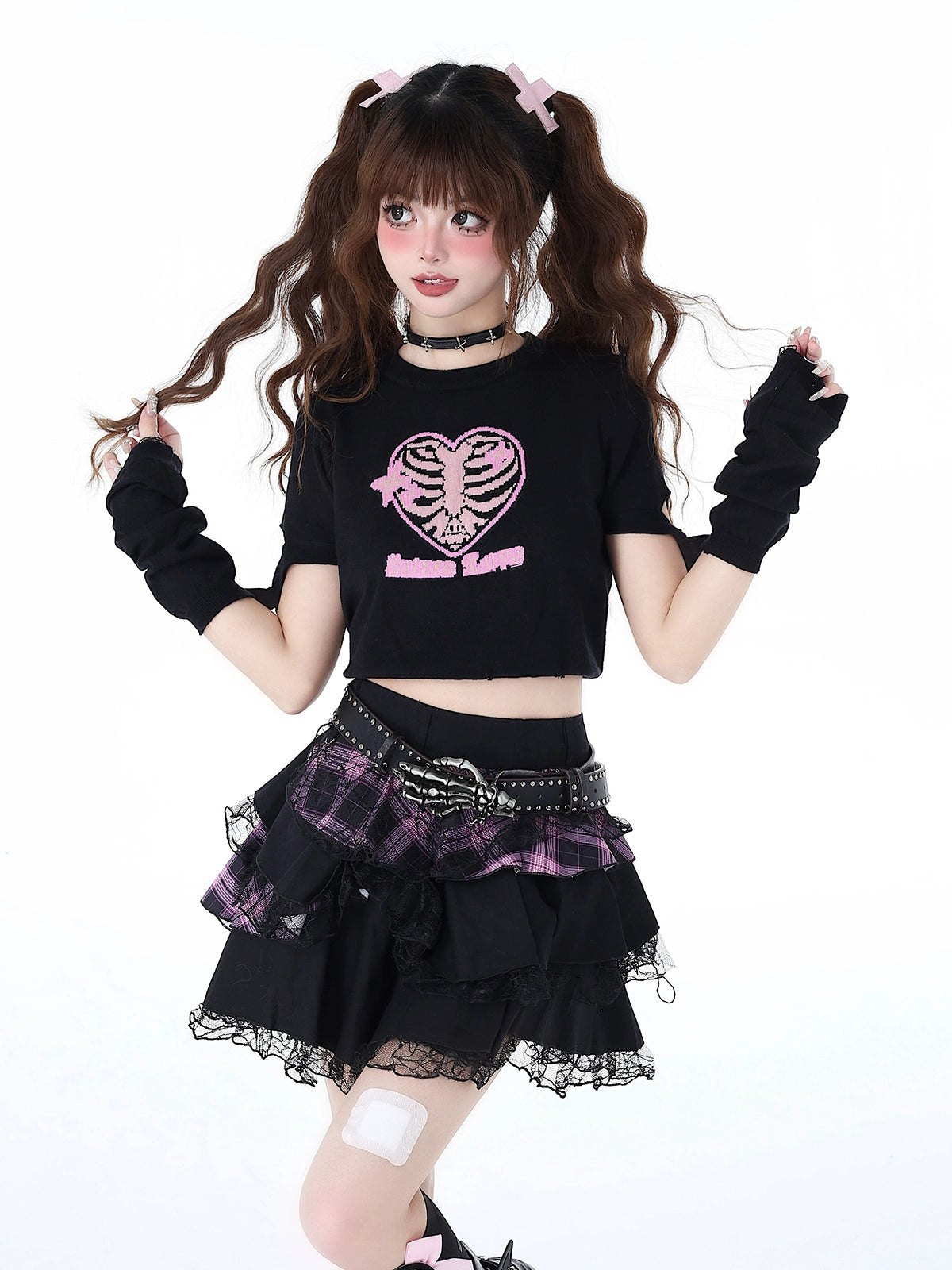 Gothic Heartbeat Crop Top