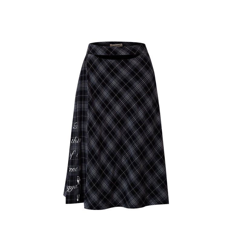 Classic Scholar Top ,Plaid Skirt Set