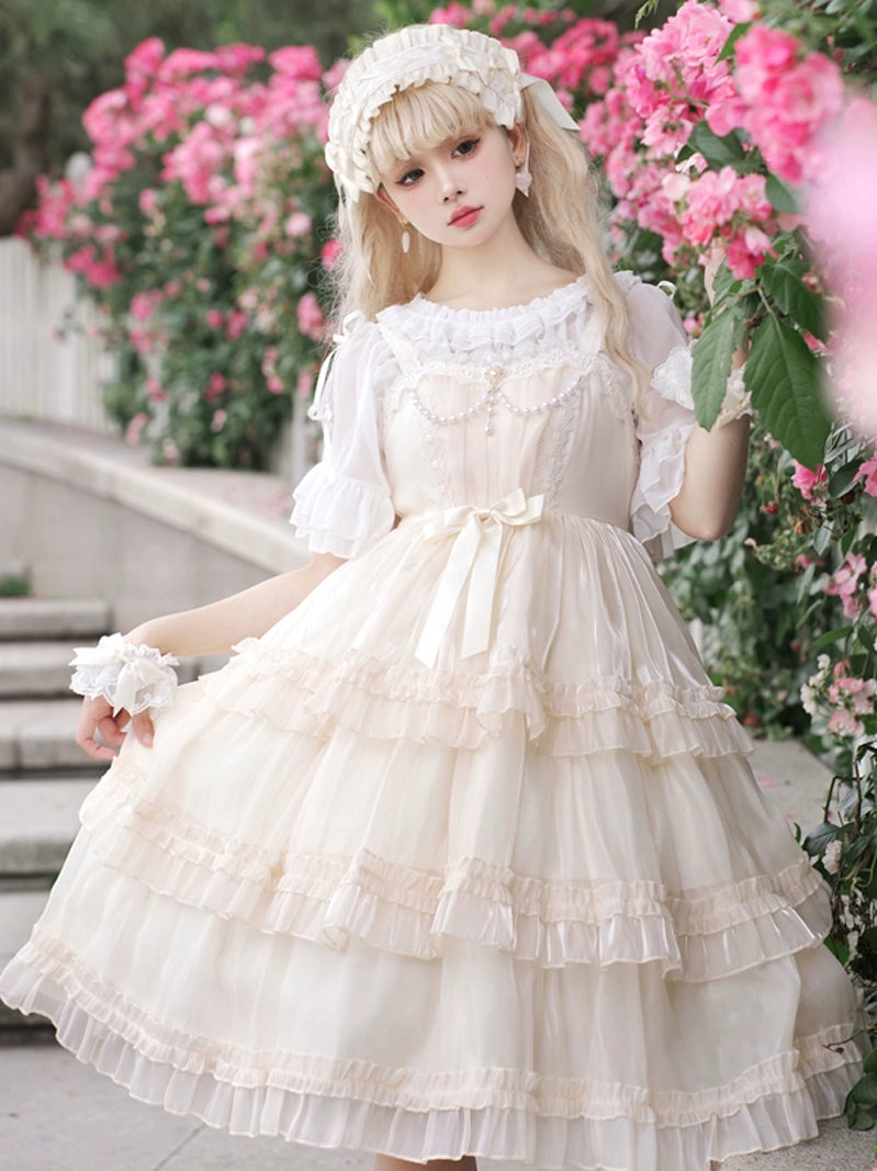 Creamy Lace Elegance Lolita Dress