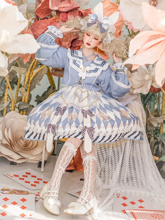 Sailor Belle Harlequin Sweet lolita Dress