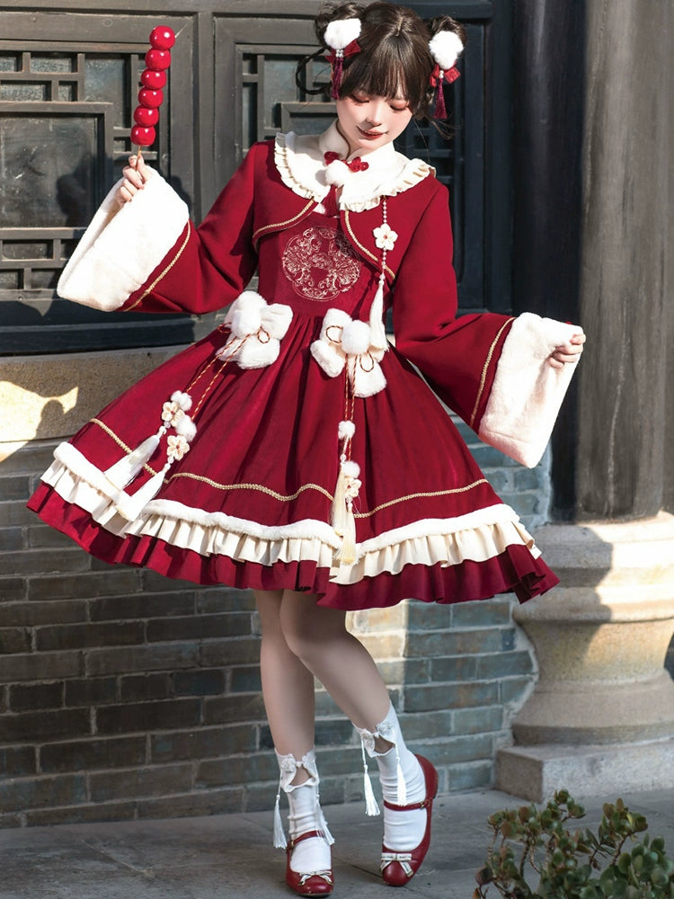 Crimson Chinese Lolita Dress