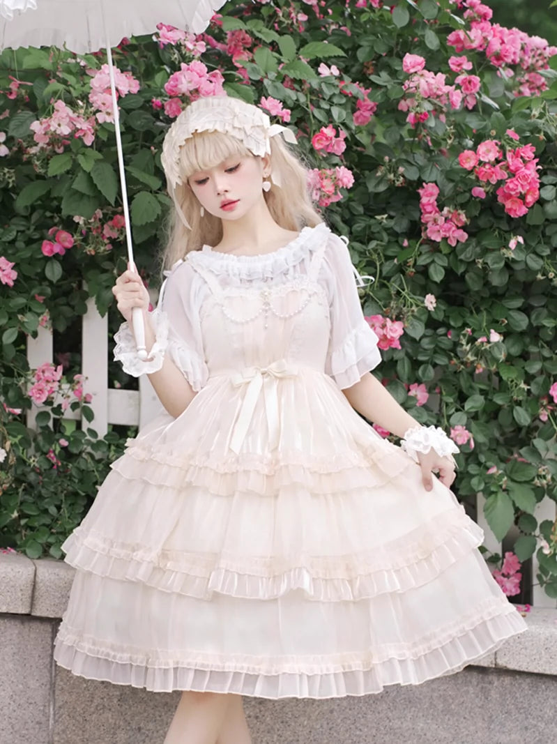 Creamy Lace Elegance Lolita Dress