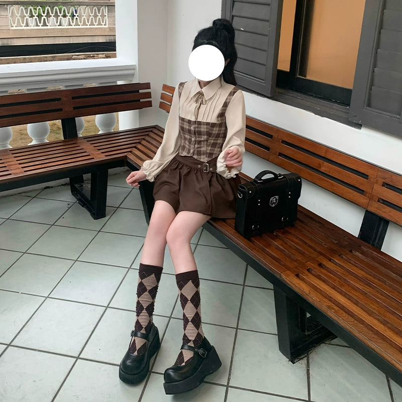 Vintage Scholar Plaid Ensemble