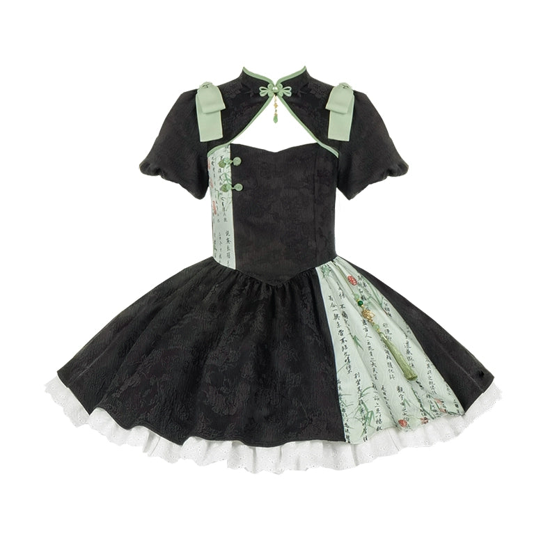 Gothic Scroll Chinese Lolita Dress