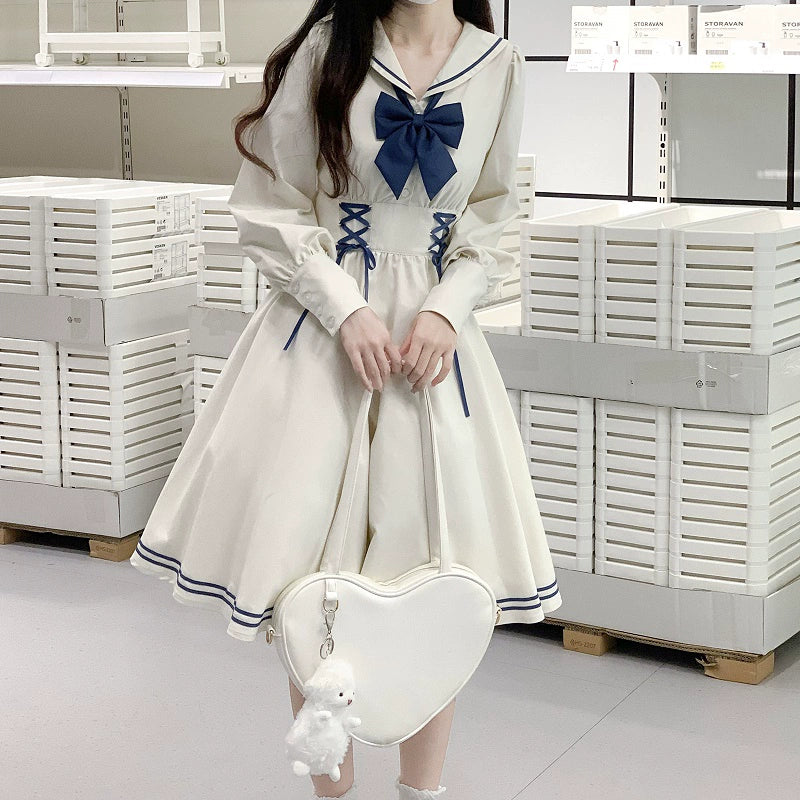 Maritime Blue Charm Sailor Dress