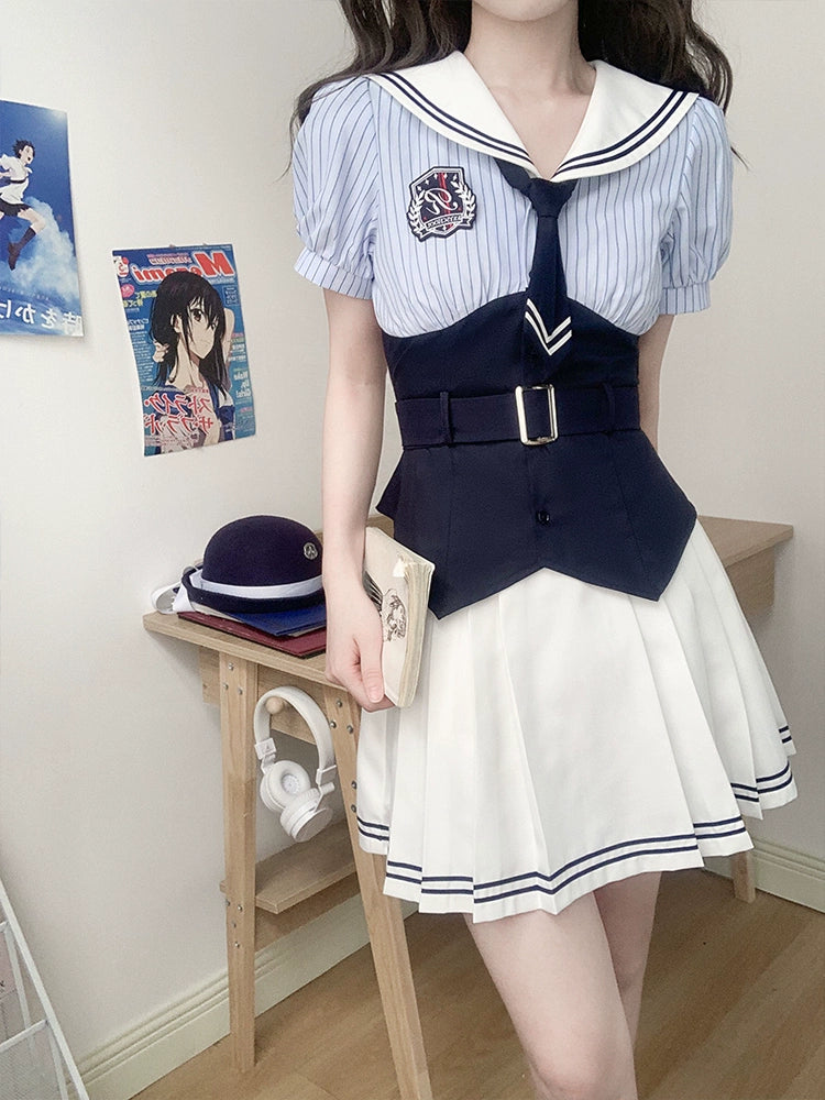 Sailor Collar Schoolgirl Set