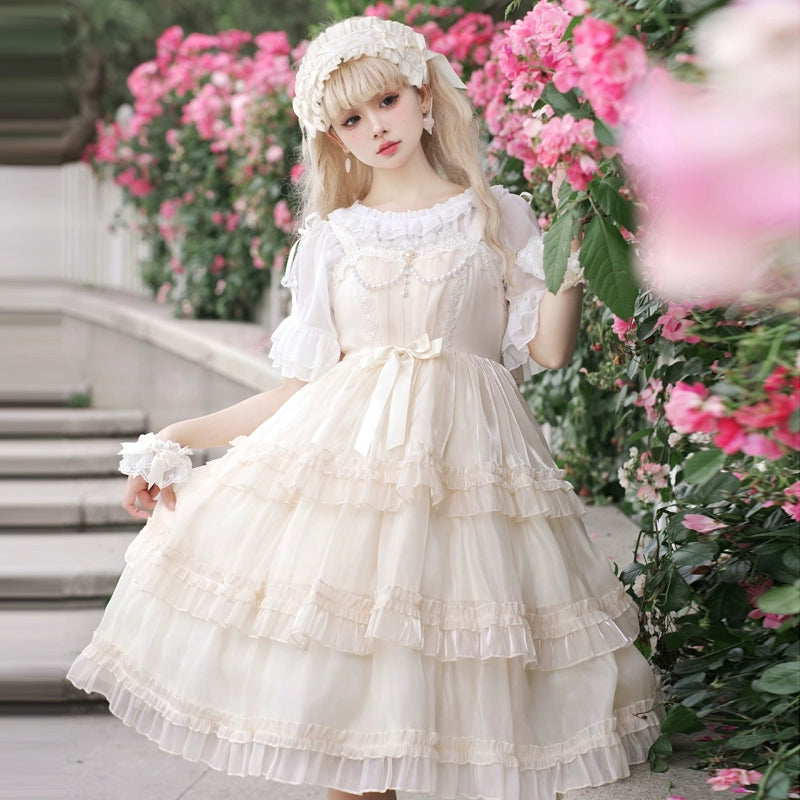 Creamy Lace Elegance Lolita Dress