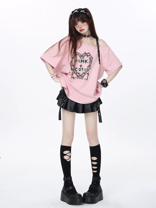 Punk Heart Strap T-Shirt