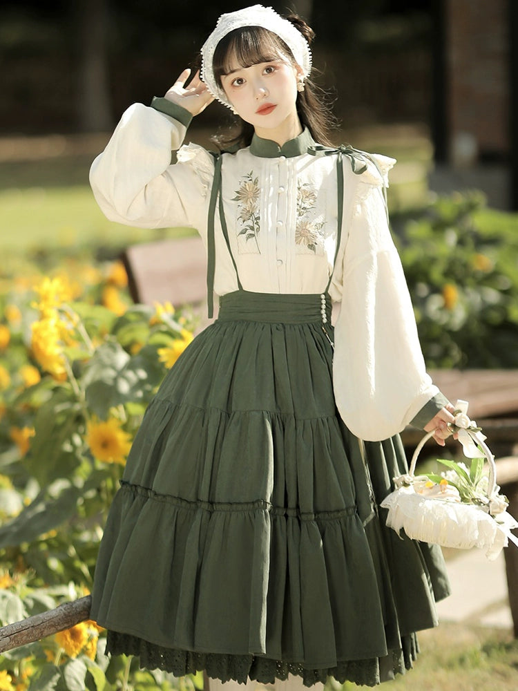 Sunflowers Embroidery Lolita Dress